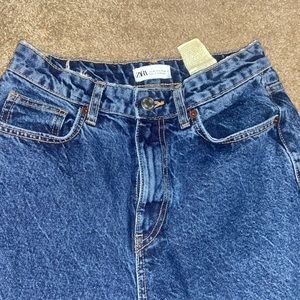 Zara Mom jeans- dark blue